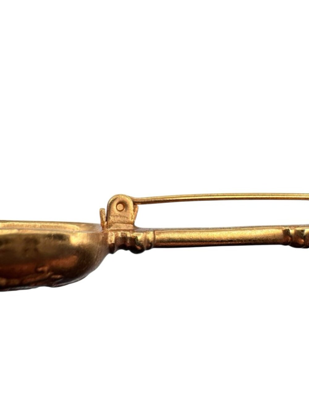 Vintage ALVA Museum Replica Gold Tone Royal Scepter Brooch Fleur de Lis 1960s - Picture 7 of 12